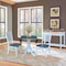 International Concepts Round 42 in. Dual Drop Leaf Dining Table with 2 Ladderback Chairs - 3 Piece Dining Set, 42 in W K05-42DP-C310P - alternate 6